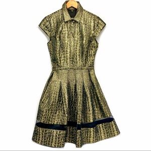 Beautiful Alberto Makali Metallic Dress US 8